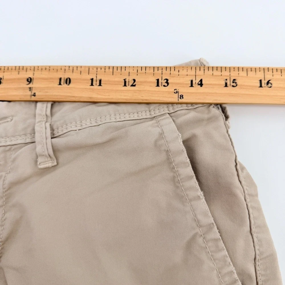 American Eagle Chino Shorts Mens 28x9 Tan Ne(x)t Level Flex Slim Cotton Casual
